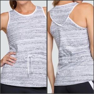 TAIL Activewear Ryann Adjustable Waist Tank Top M Tennis Golf Pickleball Yoga